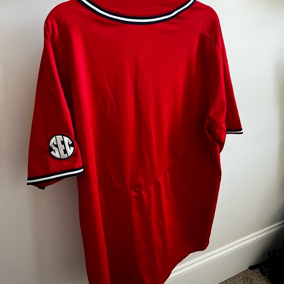 Ole Miss Red Baseball Jersey - Picture 2 of 5